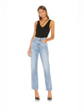 Slvrlake London High Rise Straight Jeans in Heartache 26